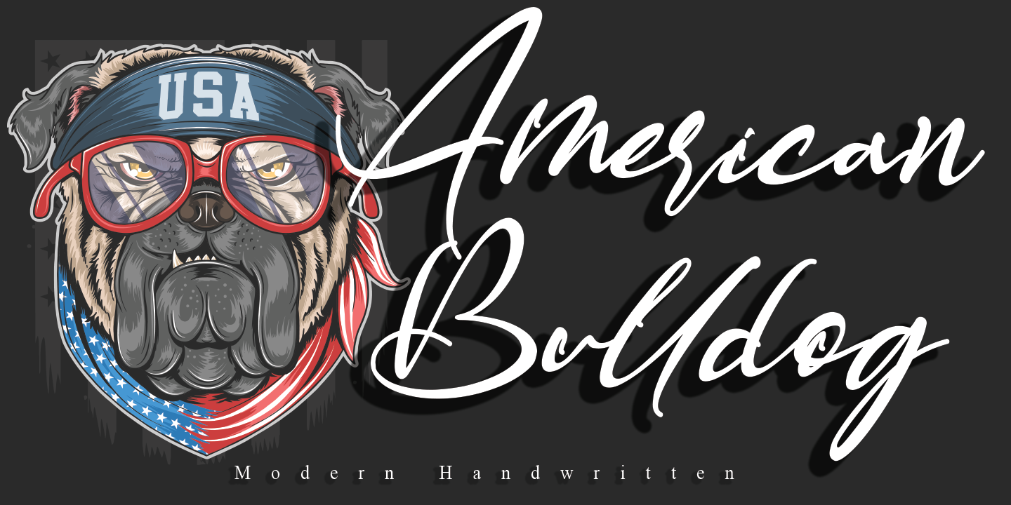 Пример шрифта American Bulldog